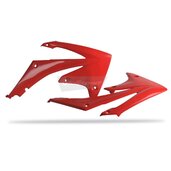 Spojler chladiča POLISPORT (pár) červená CR04