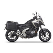 Kompletná sada bočných čiernych hliníkových kufrov SHAD TERRA BLACK , 47/47 litrov bočné kufre, vrátane montážnej sady SHAD HONDA NC 750 X 2021-