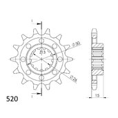 Reťazové koliečko SUPERSPROX CST-1404:15 15T, 520