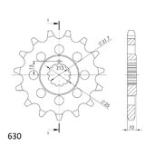 Reťazové koliečko SUPERSPROX CST-521:15 15T, 630
