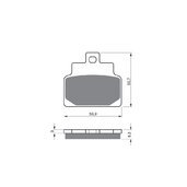 Brzdové obloženie GOLDFREN 170 S3