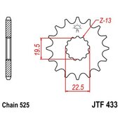 Reťazové koliečko JT JTF 433-15 15T, 525