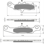 Brzdové obloženie GOLDFREN 108 S3