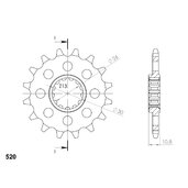 Reťazové koliečko SUPERSPROX CST-1579:16 16T, 520