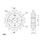 Reťazové koliečko SUPERSPROX CST-294:15 15T, 525