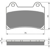Brzdové obloženie GOLDFREN 073 AD