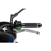 Páčka spojky bez adaptéra PUIG 3.0 220PV dlhé strieborno/zelená