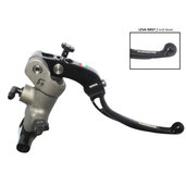 Radial brake master cylinder ACCOSSATO 19 x 18 with folding lever,black