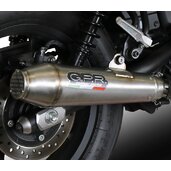 Slip-on exhaust GPR ULTRACONE E5.Z.11.ULTRA Brushed Stainless steel including removable db killer and link pipe