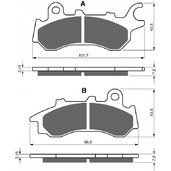 Brzdové obloženie GOLDFREN 398 AD  STREET