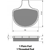 Brzdové obloženie GOLDFREN 057 S3