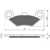 Brzdové obloženie GOLDFREN 280 K5