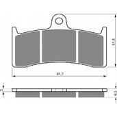 Brzdové obloženie GOLDFREN 126 S33 STREET FRONT