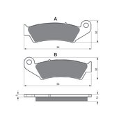 Brzdové obloženie GOLDFREN 052 AD  STREET