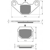 Brzdové obloženie GOLDFREN 047 AD