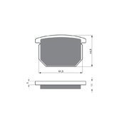 Brzdové obloženie GOLDFREN 138 AD  OFF-ROAD FRONT