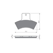 Brzdové obloženie GOLDFREN 179 K5