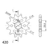Reťazové koliečko SUPERSPROX CST-1128:11 11T, 420