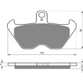 Brzdové obloženie GOLDFREN 117 GP6