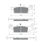 Brzdové obloženie GOLDFREN 255 AD  STREET