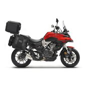 Kompletná sada bočných adventure vakov SHAD TERRA TR40 a hliníkového 55 L vrchného kufru ,vrátane montážnej sady SHAD VOGE 500 DS/ DSX