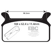 Brzdové obloženie EBC FA201