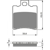 Brzdové obloženie GOLDFREN 098 S33 STREET FRONT