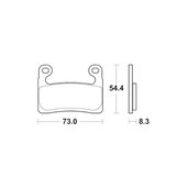 Brzdové obloženie ACCOSSATO AGPA252 EV2