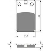 Brzdové obloženie GOLDFREN 120 S3
