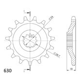 Reťazové koliečko SUPERSPROX CST-523:15 15T, 630