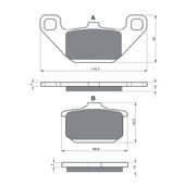 Brzdové obloženie GOLDFREN 037 AD