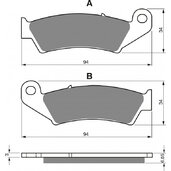 Brzdové obloženie GOLDFREN 041 K5