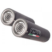 Dual slip-on exhaust GPR M3 E4.A.69.M3.PP Brushed Stainless steel including removable db killers and link pipes
