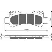 Brzdové obloženie GOLDFREN 229 S33 STREET Zadná