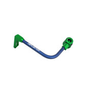 Lever guard ACCOSSATO with blue hose and joint left, aluminium