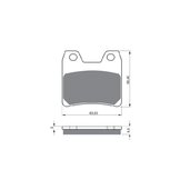 Brzdové obloženie GOLDFREN 222 AD