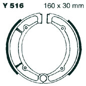 Brzdové čeľuste -sada EBC Y516G drážkovaný