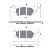 Brzdové obloženie GOLDFREN 264 AD