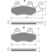 Brzdové obloženie GOLDFREN 009 S33 STREET Zadná