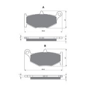 Brzdové obloženie GOLDFREN 241 S33 STREET Zadná