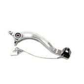 Brzdový pedál MOTION STUFF 83P-0821002 strieborné telo, čierna oceľová pevná koncovka Oceľový pevný hrot