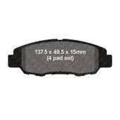 Brzdové obloženie EBC FA669/4 čierna