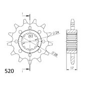 Reťazové koliečko SUPERSPROX CST-1295:13 13T, 520