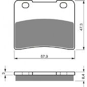 Brzdové obloženie GOLDFREN 172 AD  OFF-ROAD FRONT