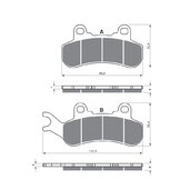Brzdové obloženie GOLDFREN 376 K5