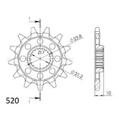 Reťazové koliečko SUPERSPROX CST-1443:13 13T, 520