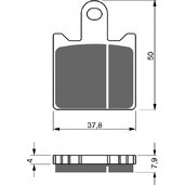 Brzdové obloženie GOLDFREN 249 S33 STREET FRONT (1 sada =4  ks)