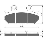 Brzdové obloženie GOLDFREN 265 S3