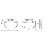 Brzdové obloženie ACCOSSATO AGPA116 OR