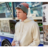 Alpinestars - čiapka checkered cuff beanie / green-orange - beanie-alpine-checkered-green-orange-2